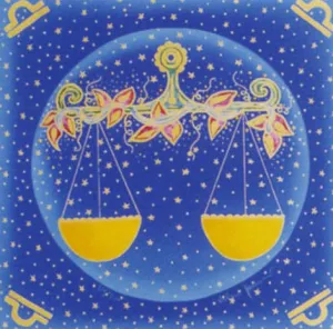 Zodiac Lithograph - Libra