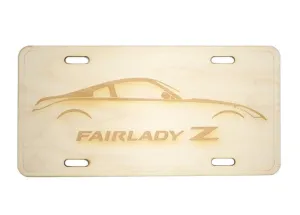 ZSPEC Nissan 350z Z33 Silhouette License Plate, Birch, Ornamental