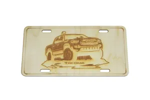 ZSPEC Toyota Tacoma Truck 4x4 License Plate, Birch, Ornamental